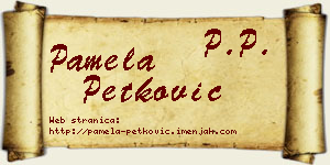 Pamela Petković vizit kartica